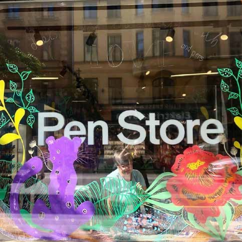 Glasmålning för Pen Store